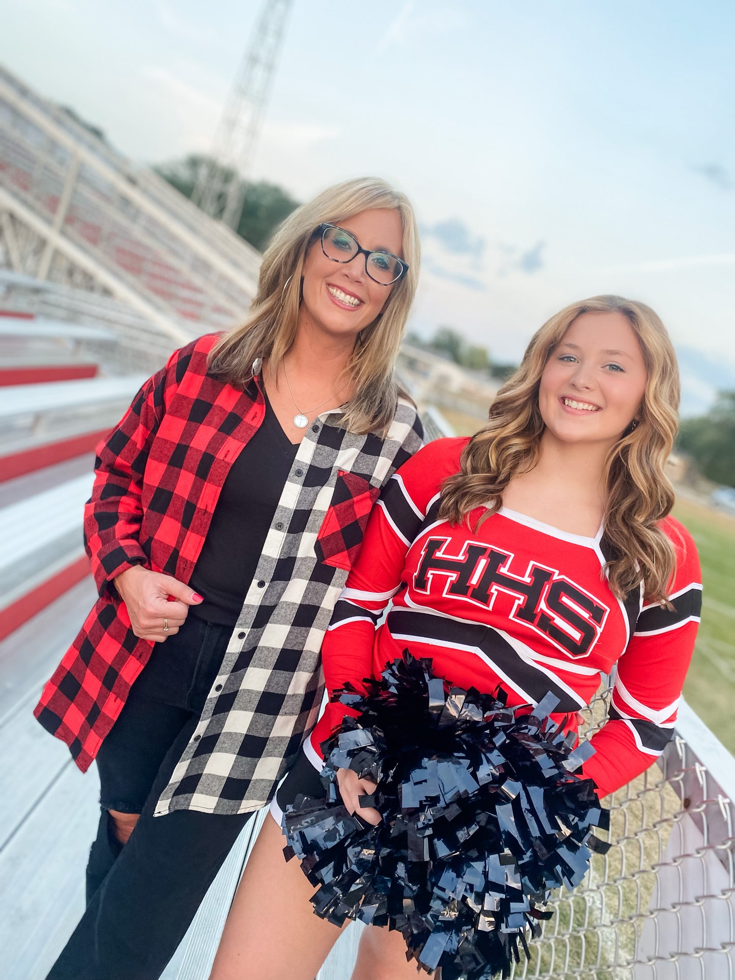 Game Day Ready Color Block Plaid