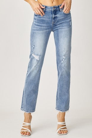 Risen Mid Rise Slouch Jeans