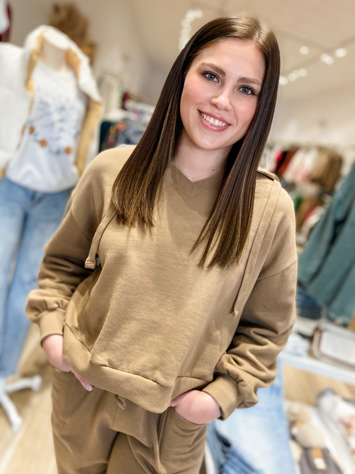 Dorm Life Mocha Oversized Hoodie