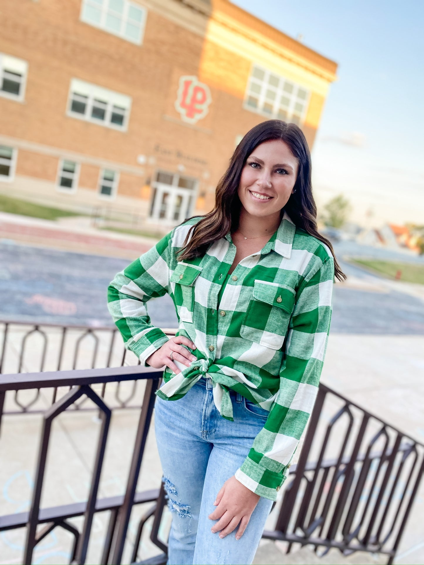 Team Spirit Green Flannel