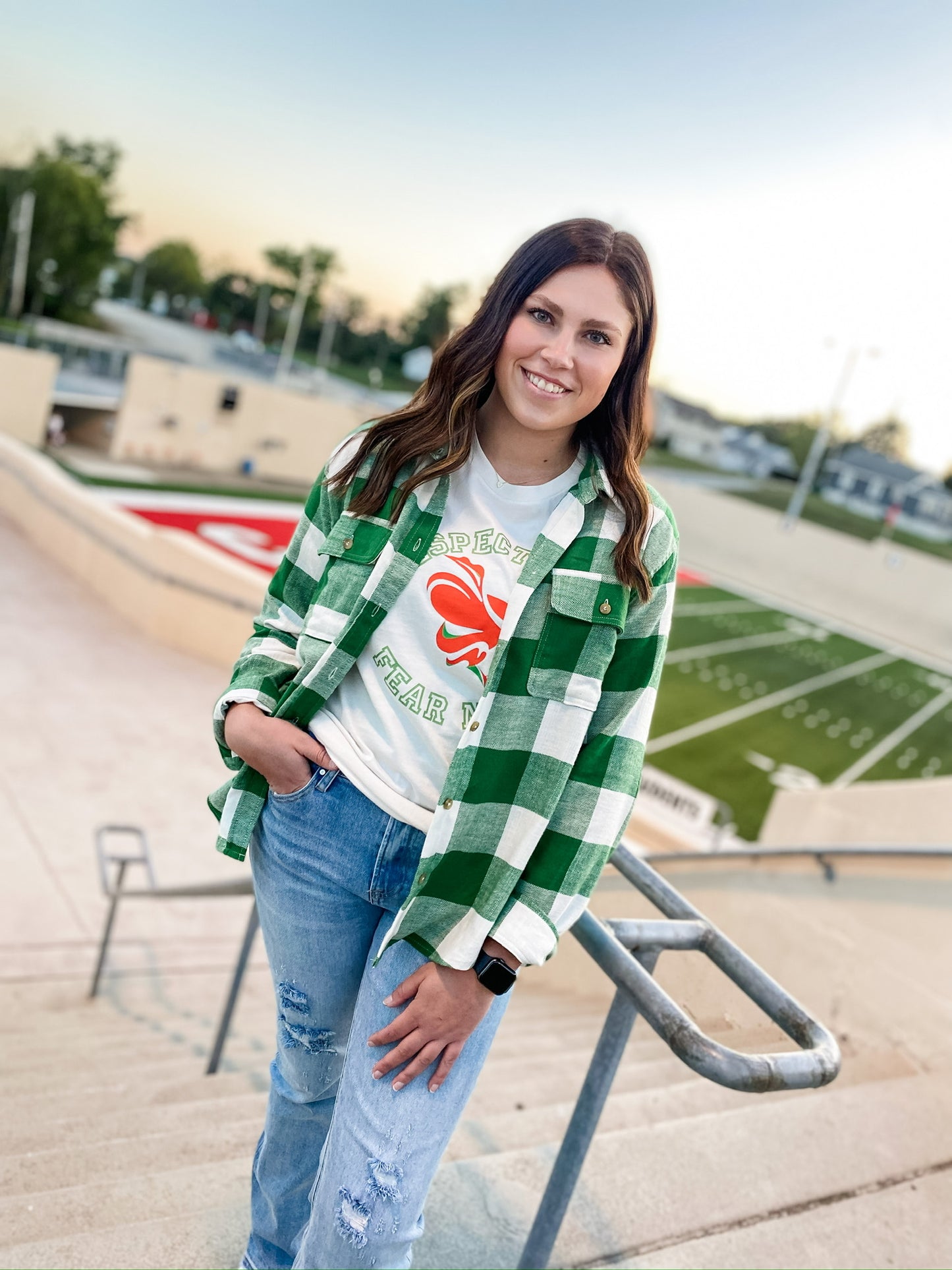 Team Spirit Green Flannel