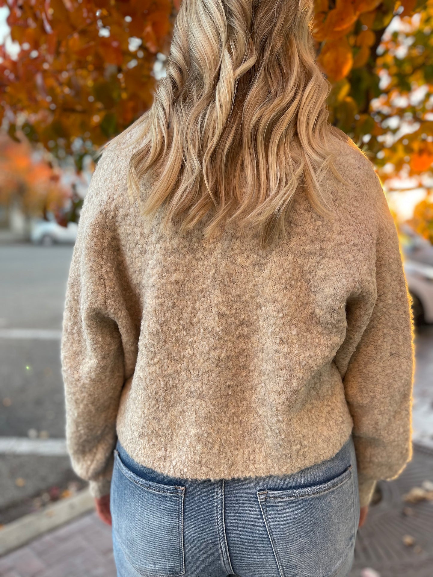 All A Dream Sand Boucle Shrug
