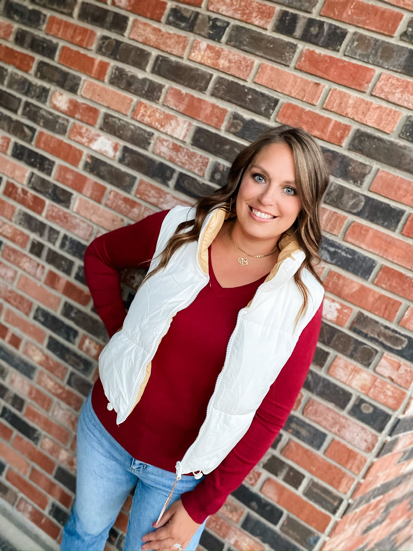 Touchdown Wine Lightweight Sweater