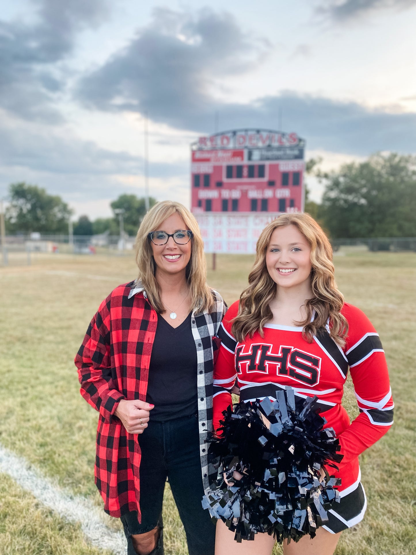 Game Day Ready Color Block Plaid