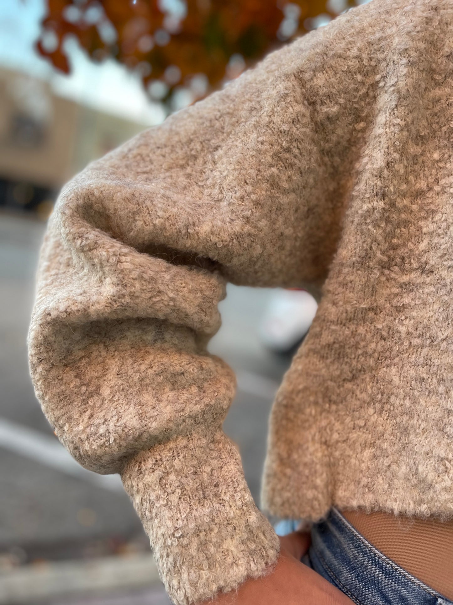 All A Dream Sand Boucle Shrug