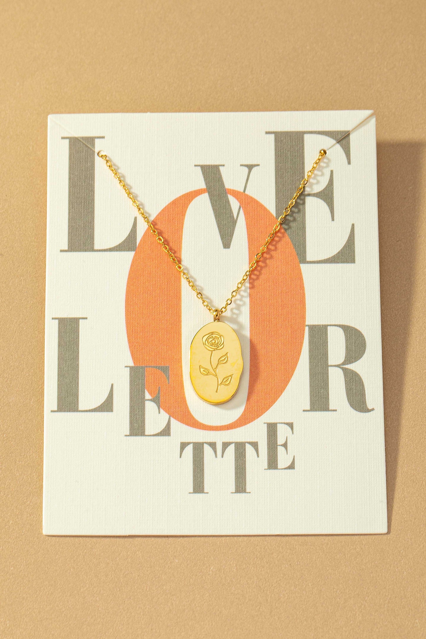 Birth Month Flower Pendant Necklace