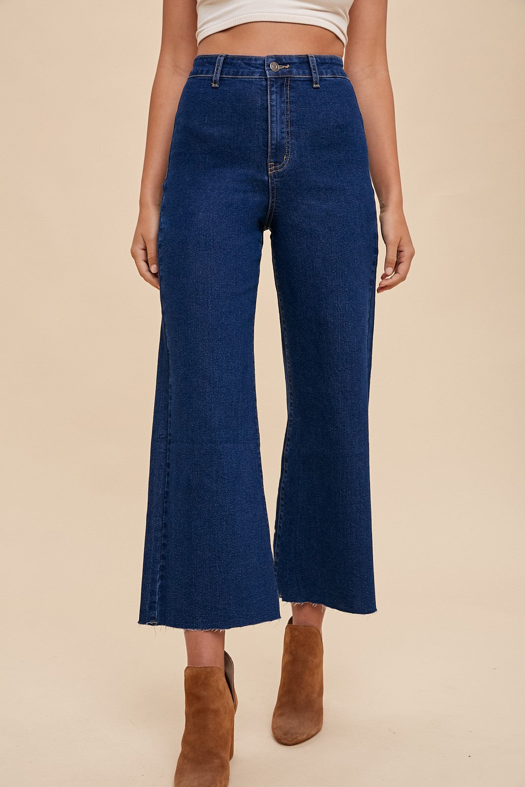 Dark Wash Wide Leg Denim