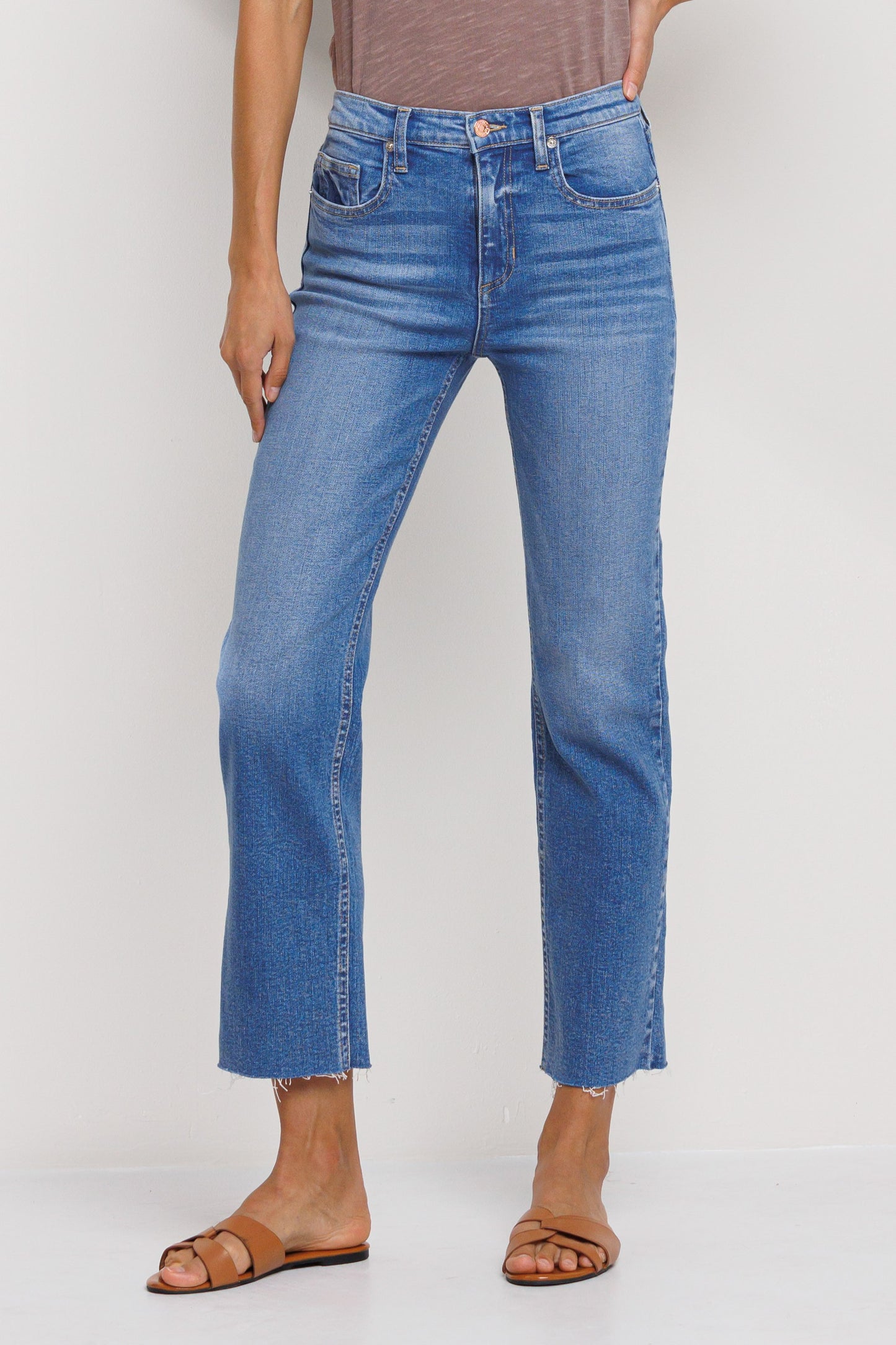 SneakPeek High Rise Comfort Stretch Slim Straight