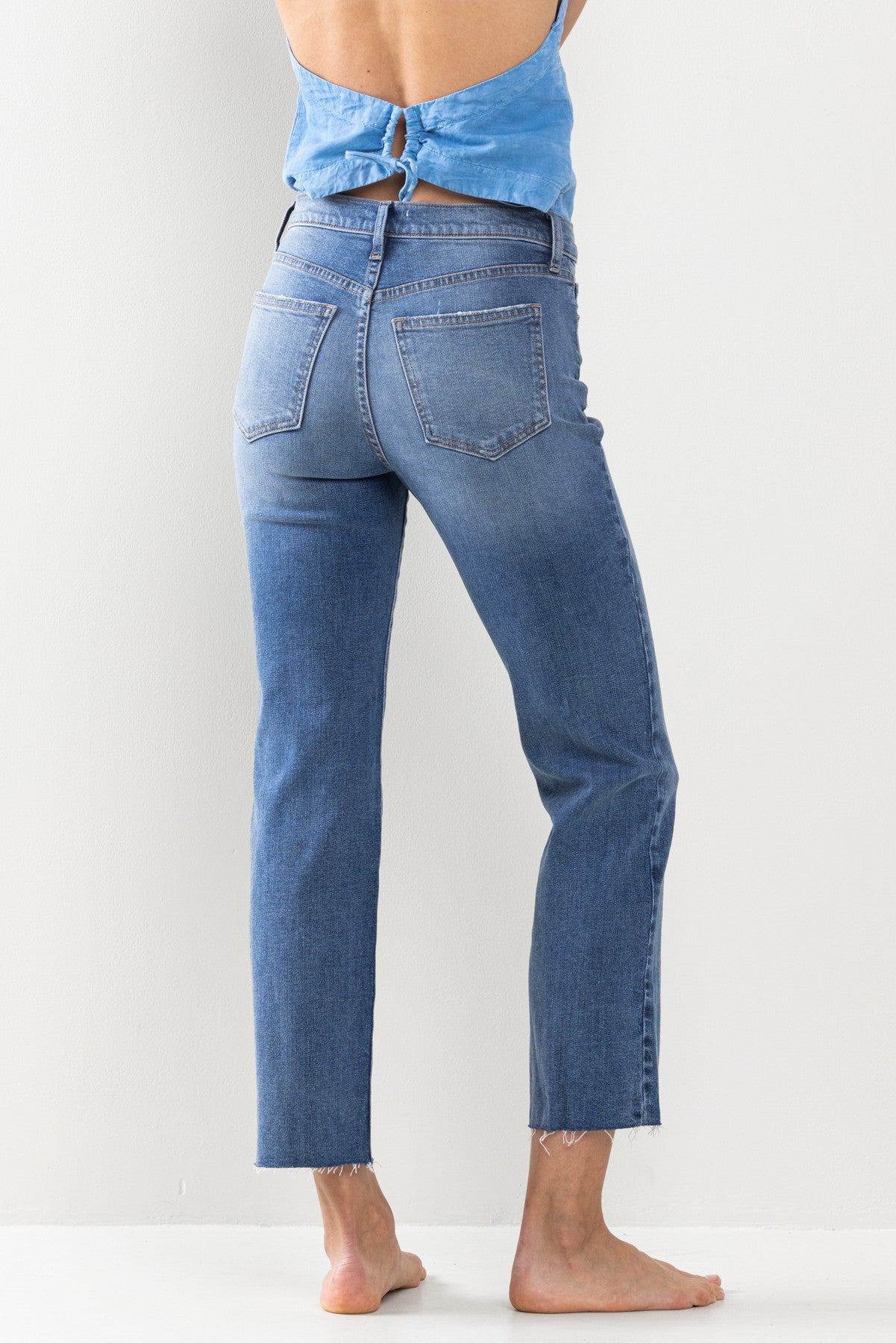 SneakPeek High Rise Straight Denim