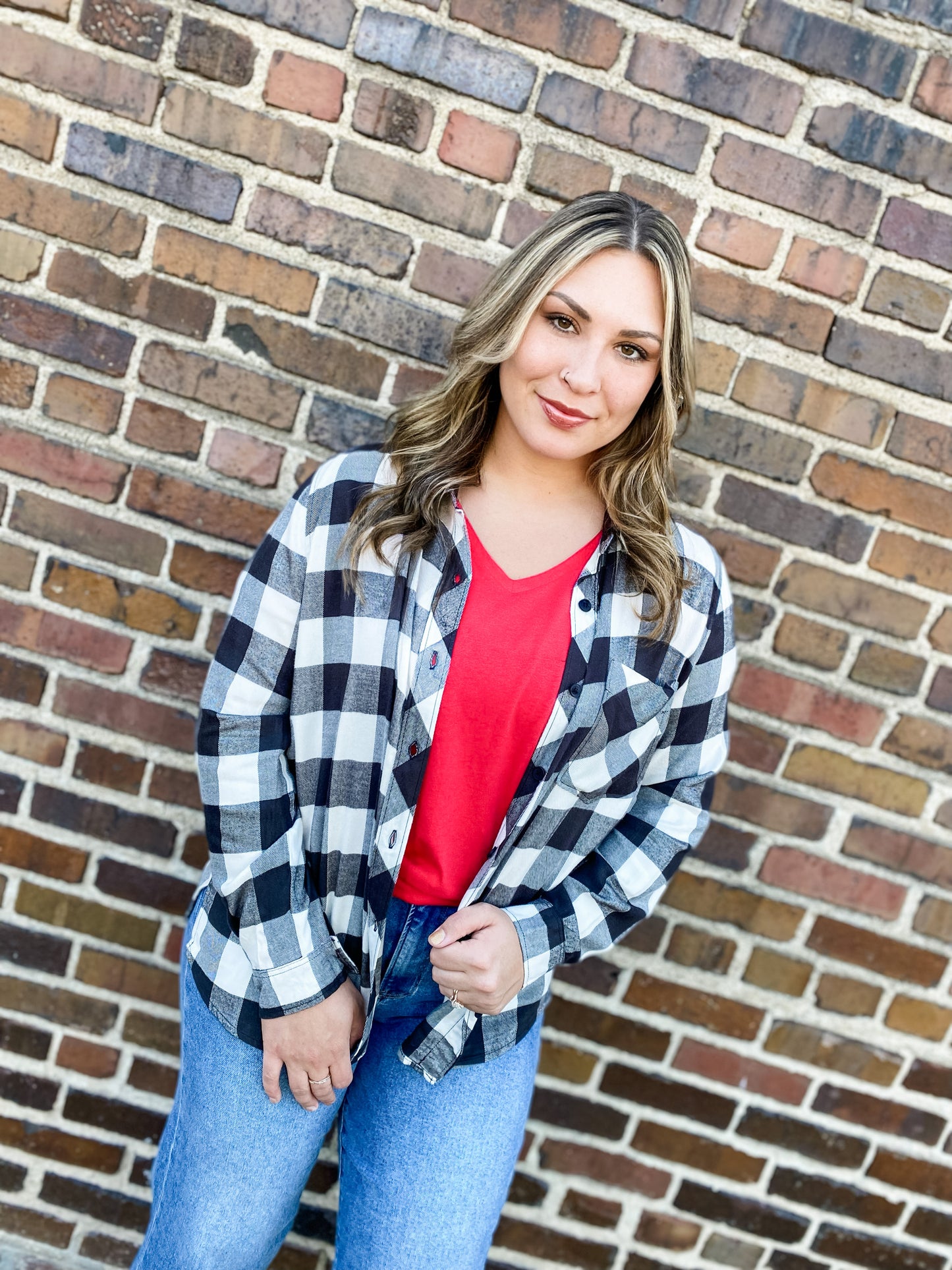 Don’t Quit Curvy Black Flannel
