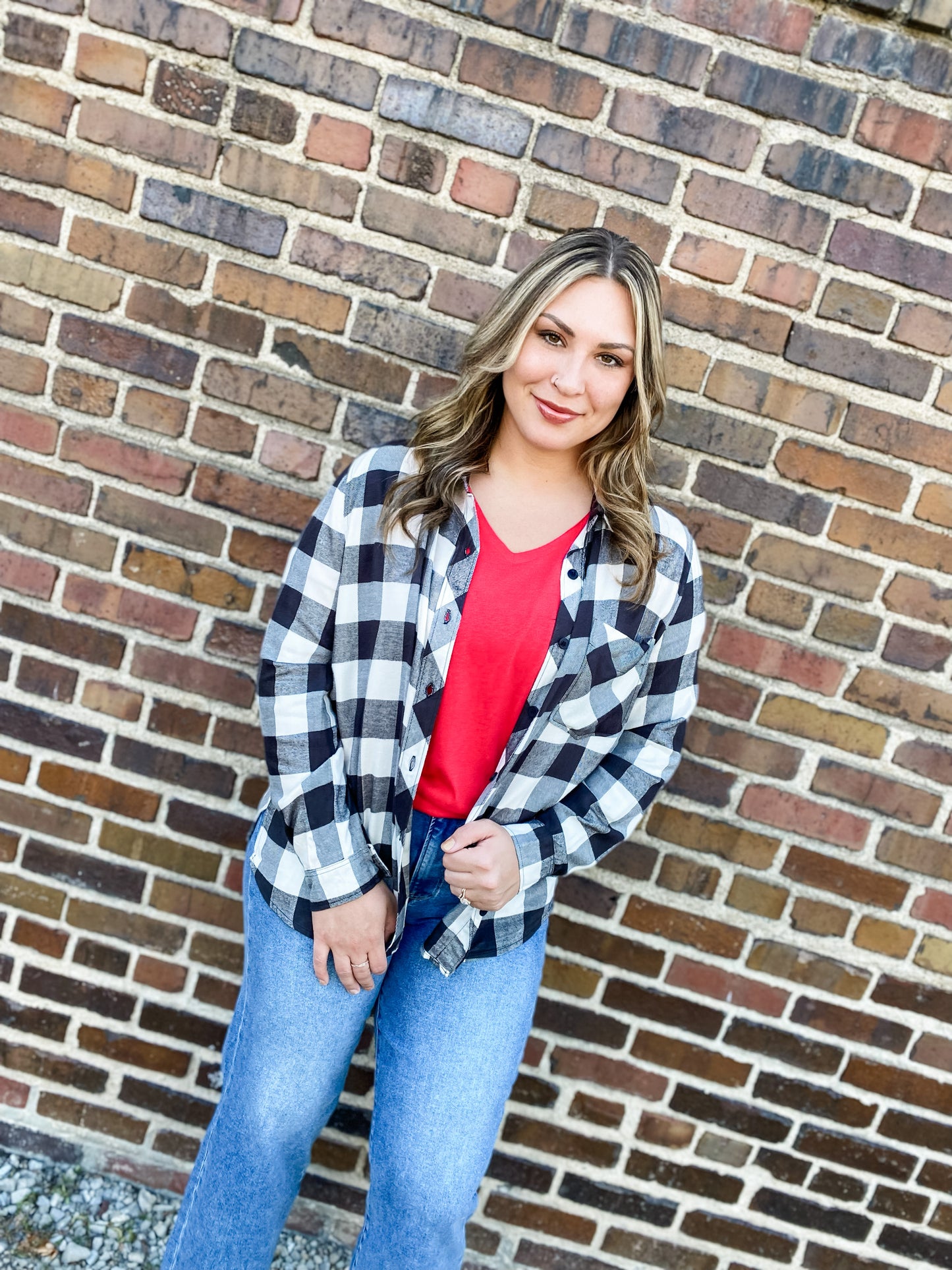 Don’t Quit Curvy Black Flannel
