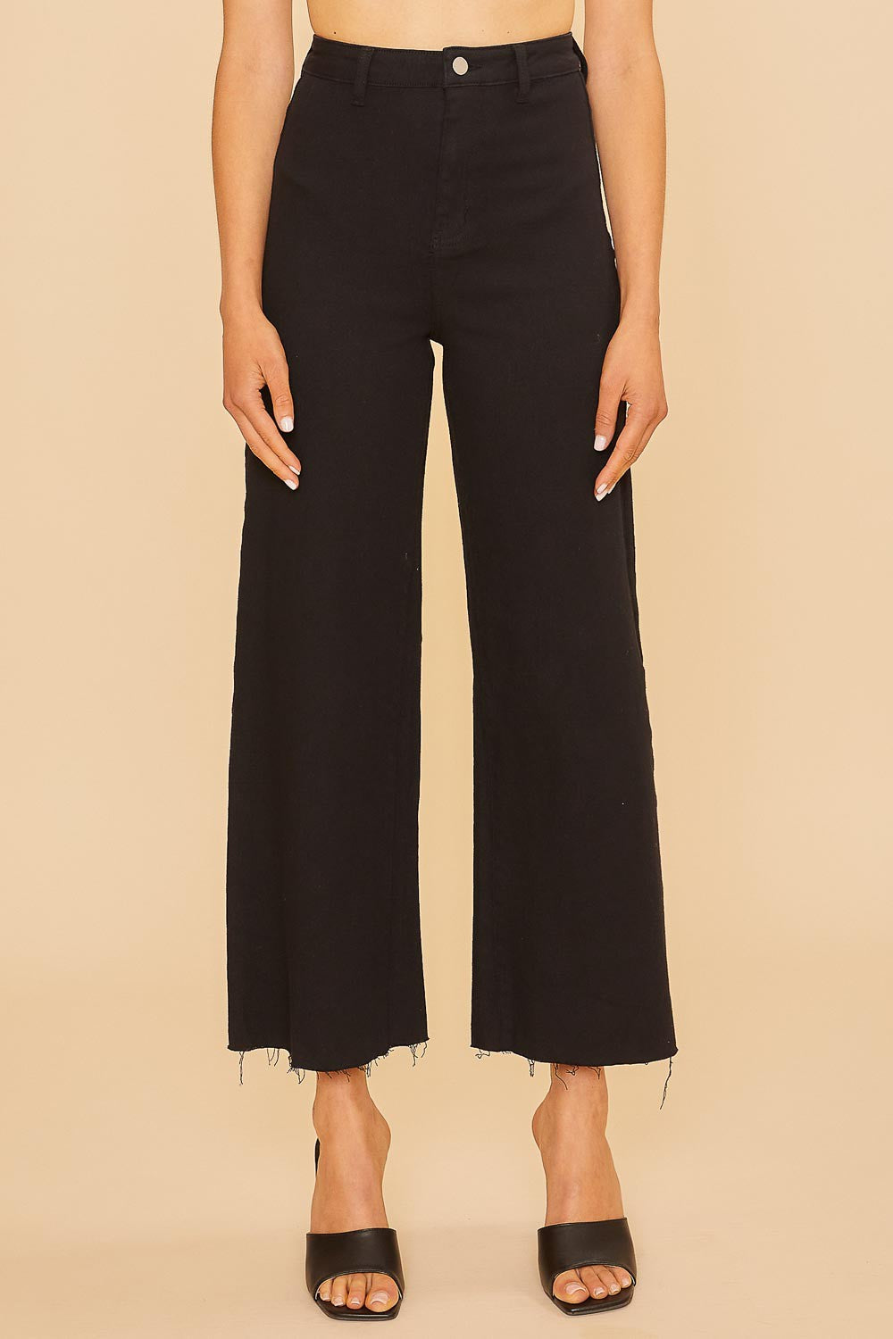 Black Wide Leg Denim