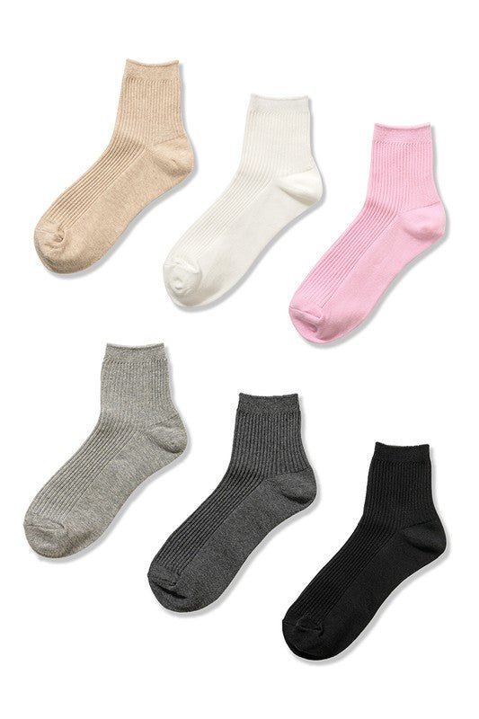 All About It Ribbed Crew Socks - Modern Creek Boutique