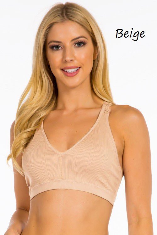 Beige Lace Racerback Bralette - Modern Creek Boutique