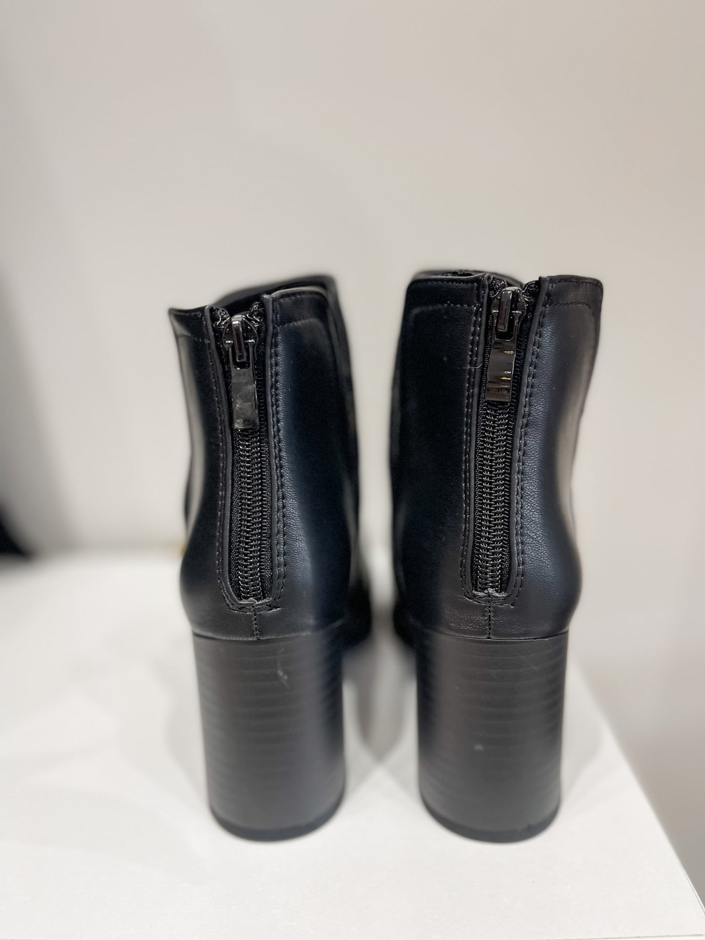 Iris Black Heeled Bootie