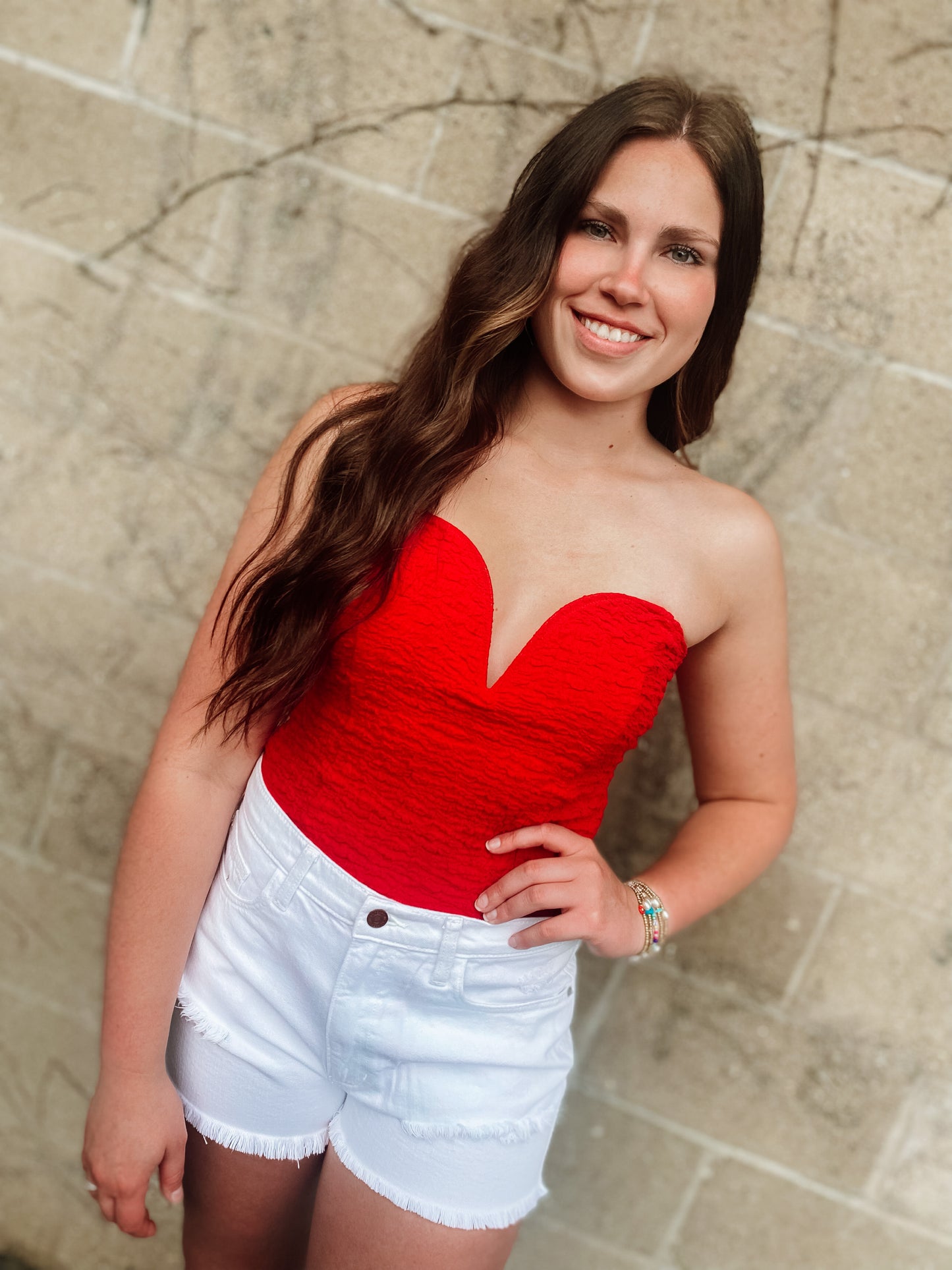 Party in the U.S.A. Red Bodysuit