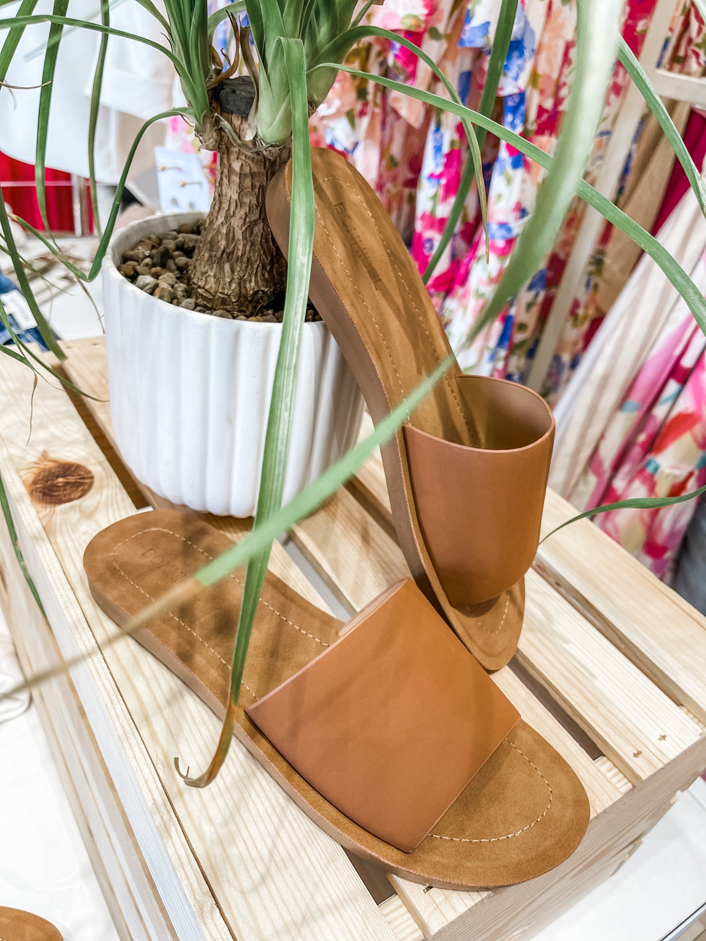 Simple Things Brown Slip On Sandal