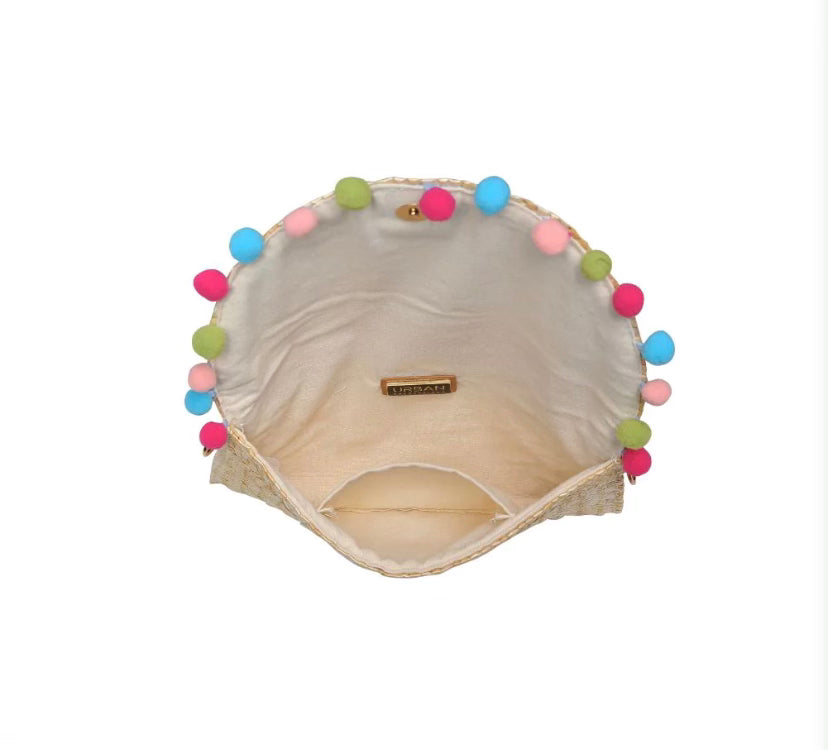 The Narissa Straw Clutch
