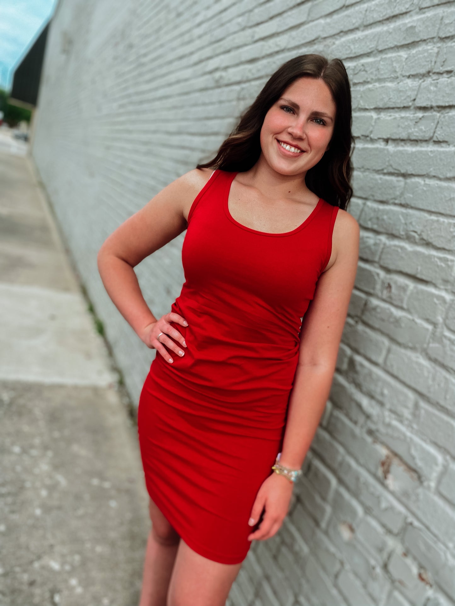 Fly By Red Bodycon Dress