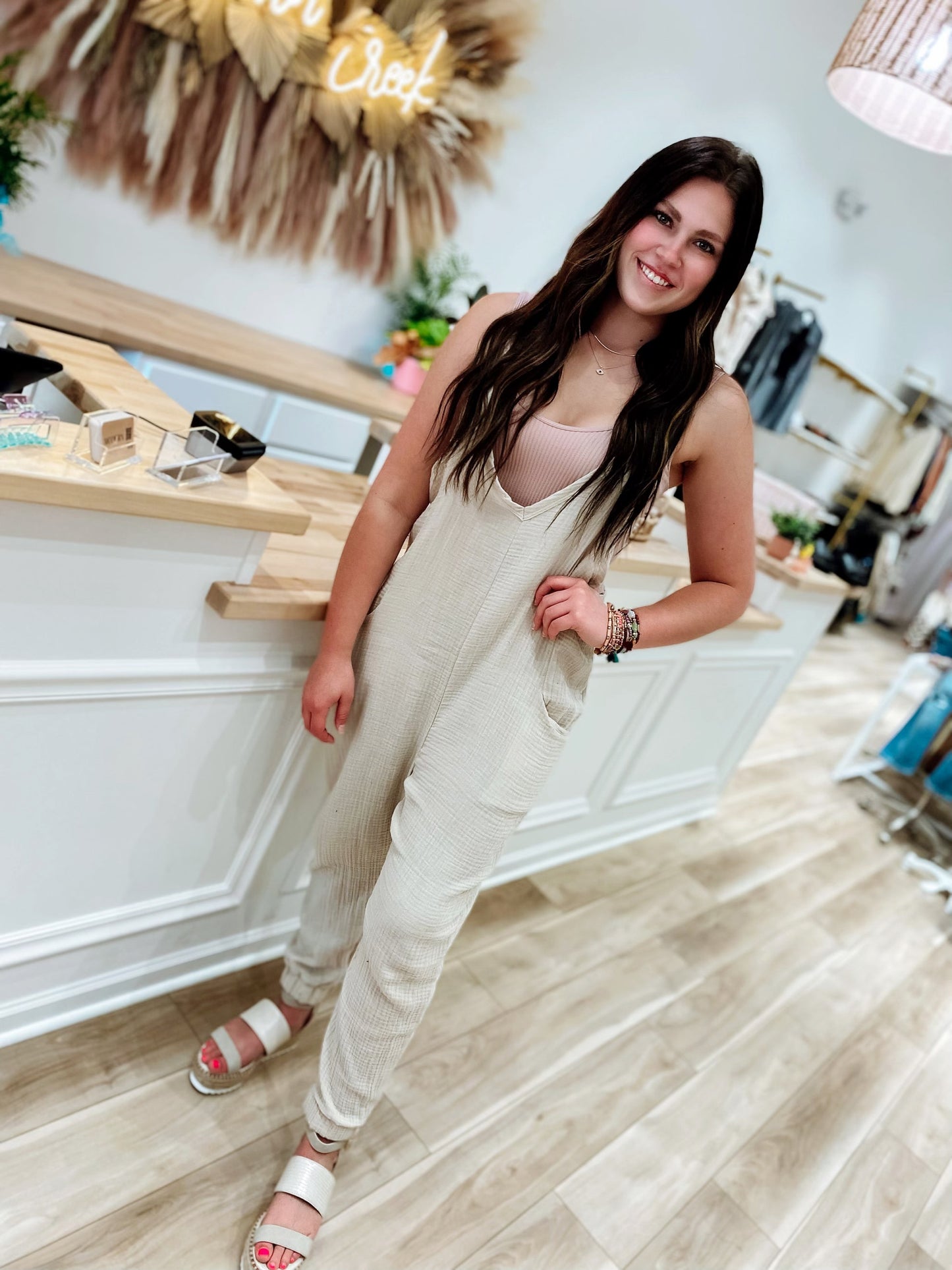 Cape Cabo Cream Jumpsuit