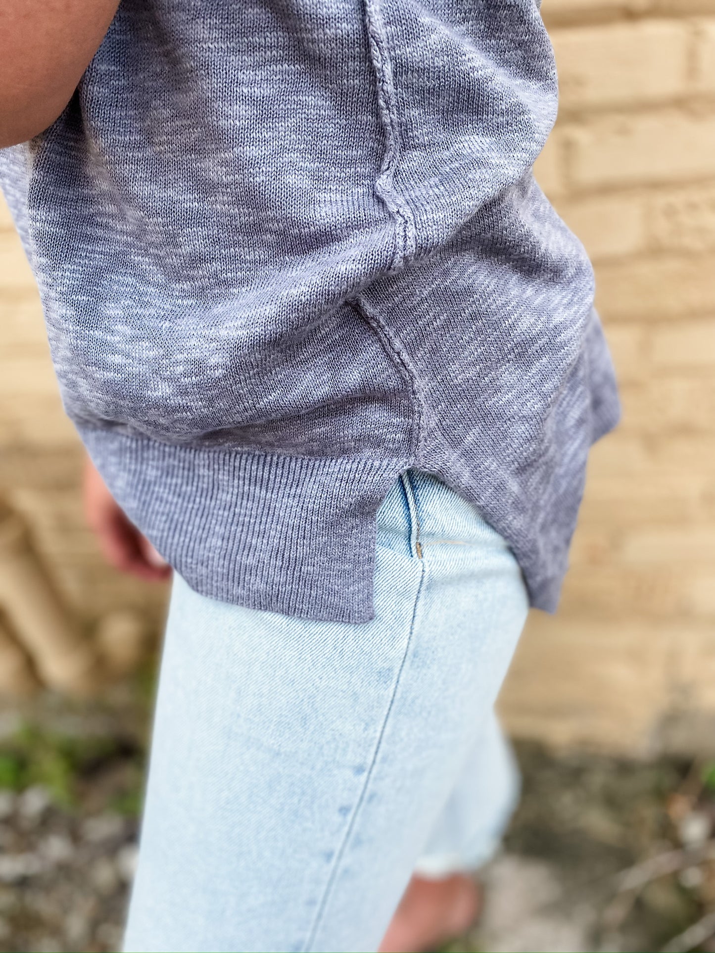 New Romantics Slate Knit Tank