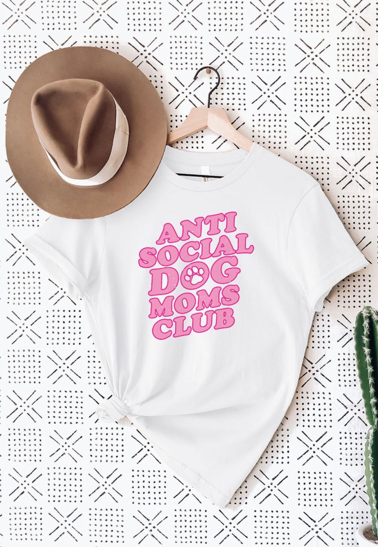 Anti Social Dog Moms Club Graphic Tee