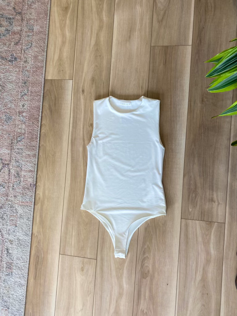 Like I Can White Crewneck Bodysuit