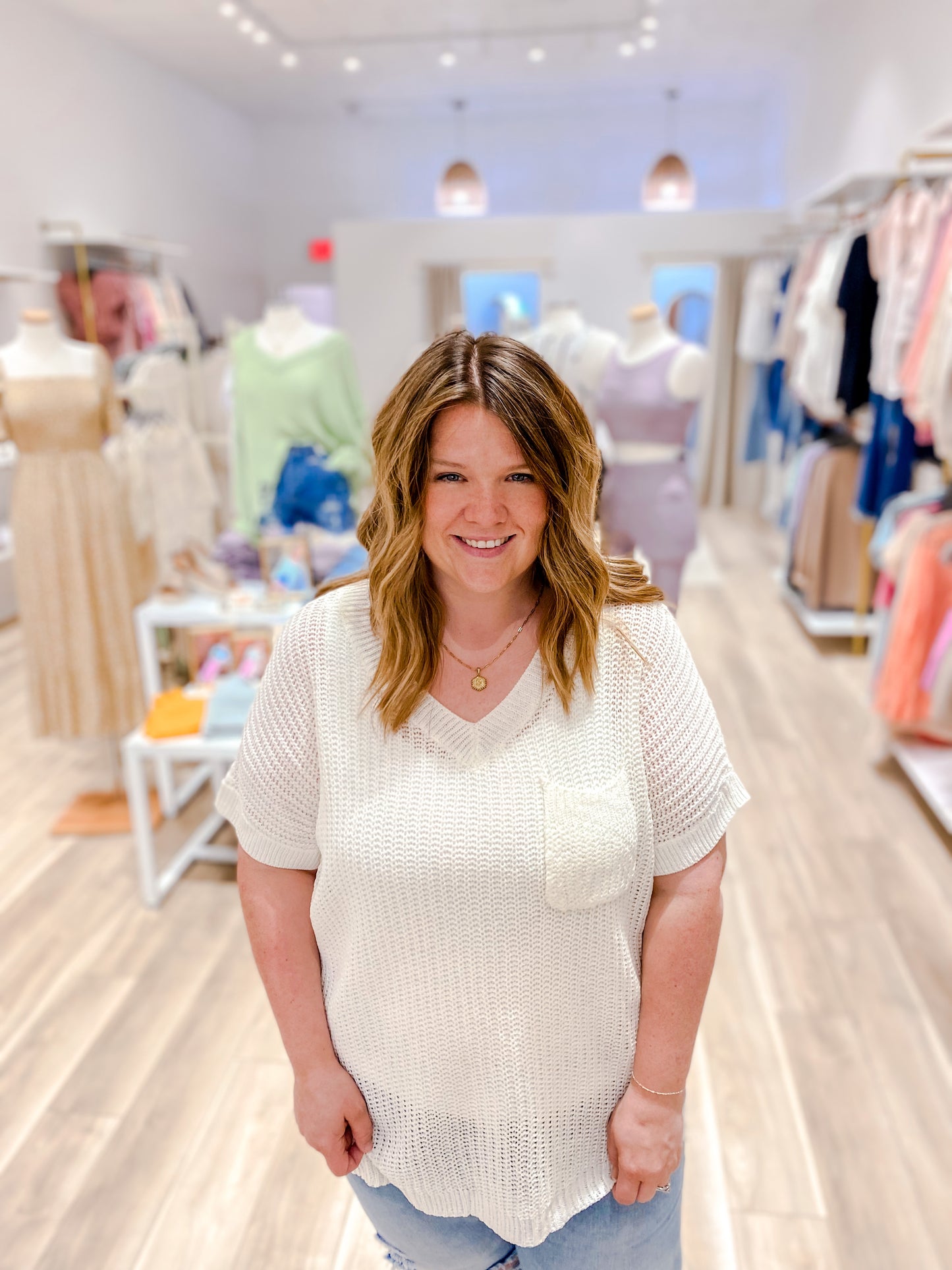The Kathy Ivory Low Gauge Sweater