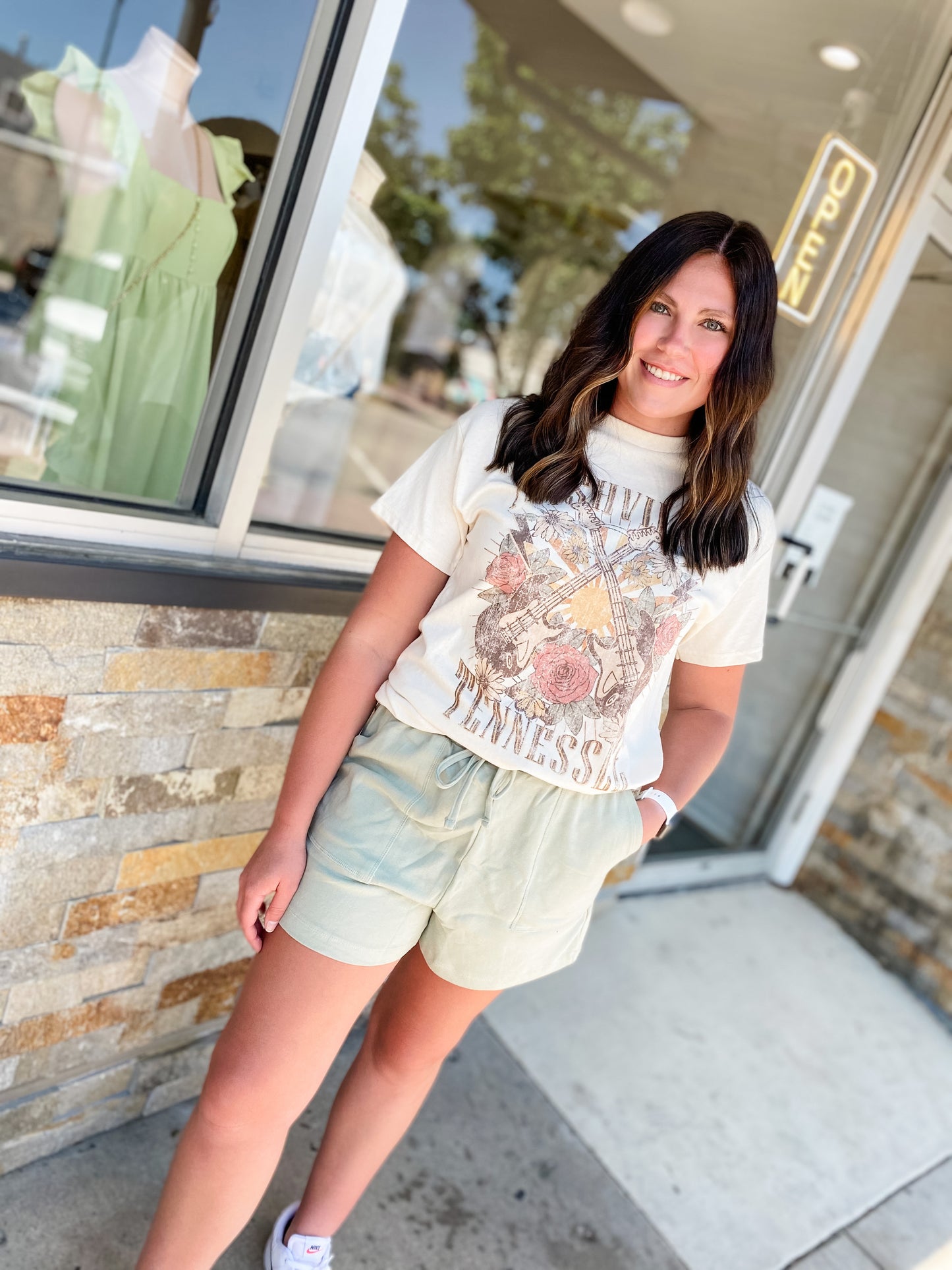Into The Now Sage Shorts