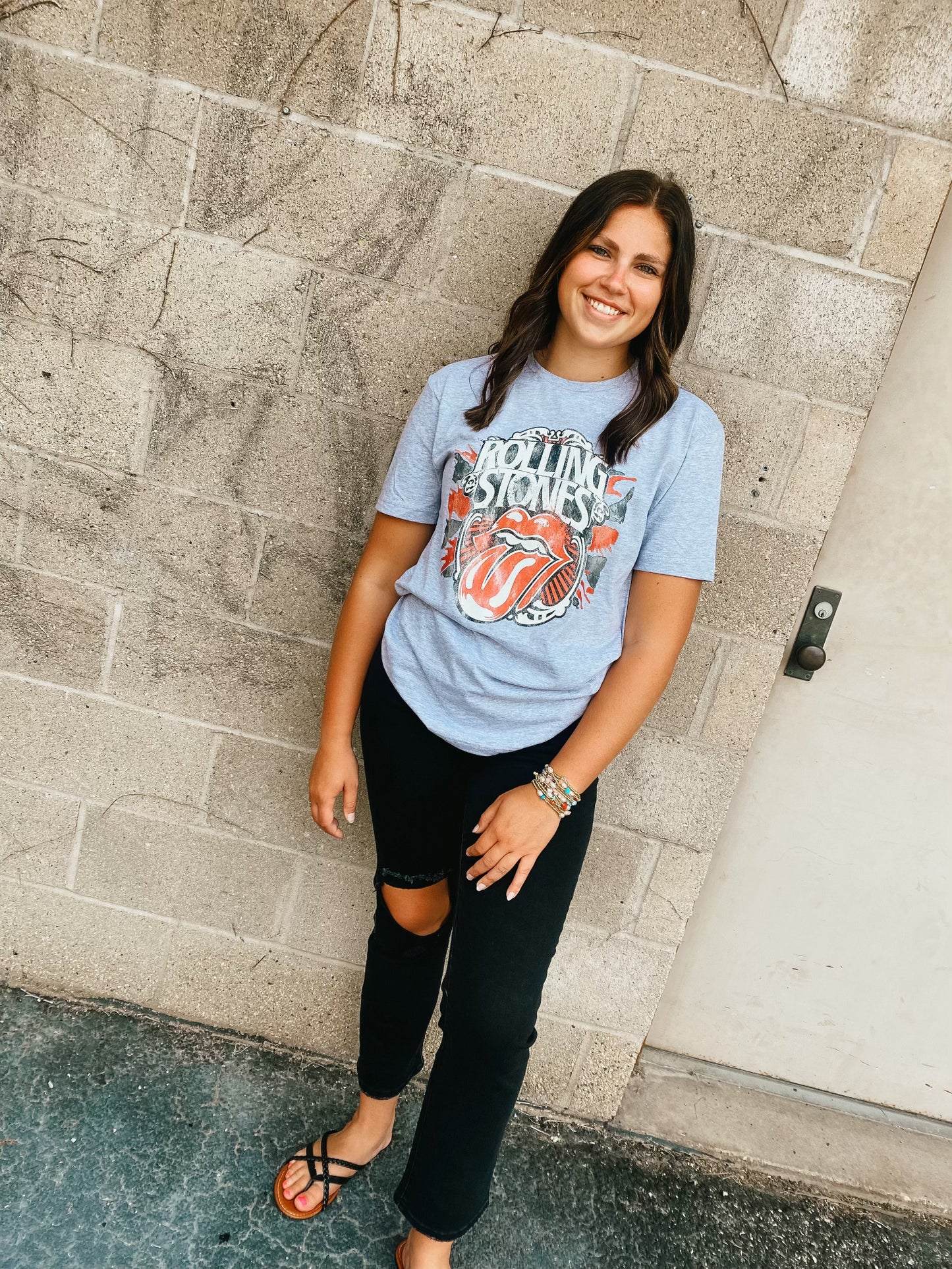 Rolling Stones Grey Graphic Tee