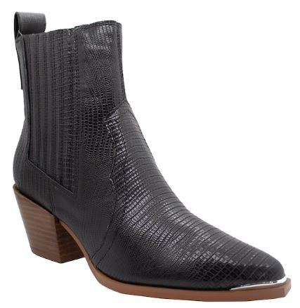 Western Wanderer Black Booties