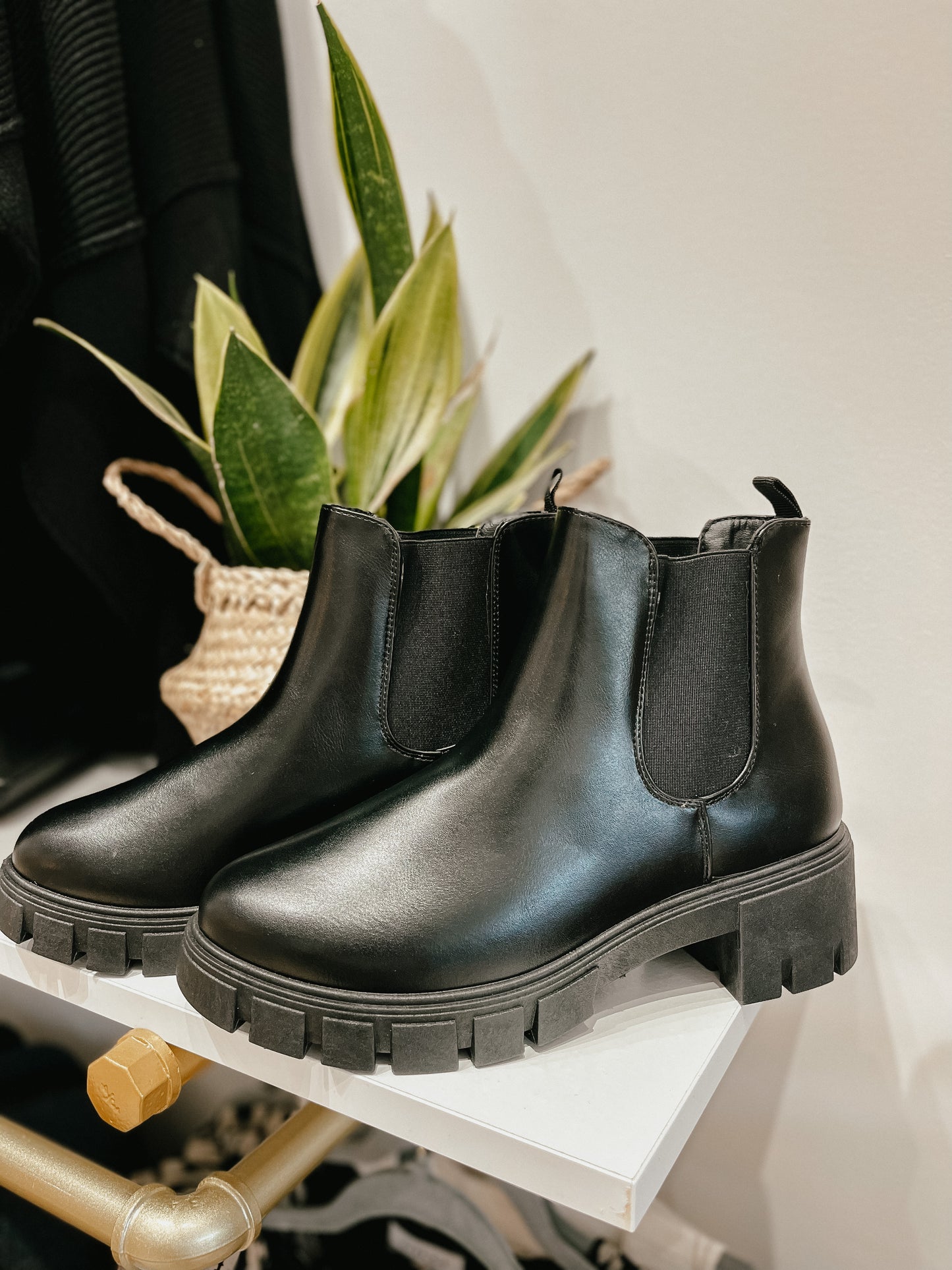 Maddie Black Chelsea Boot