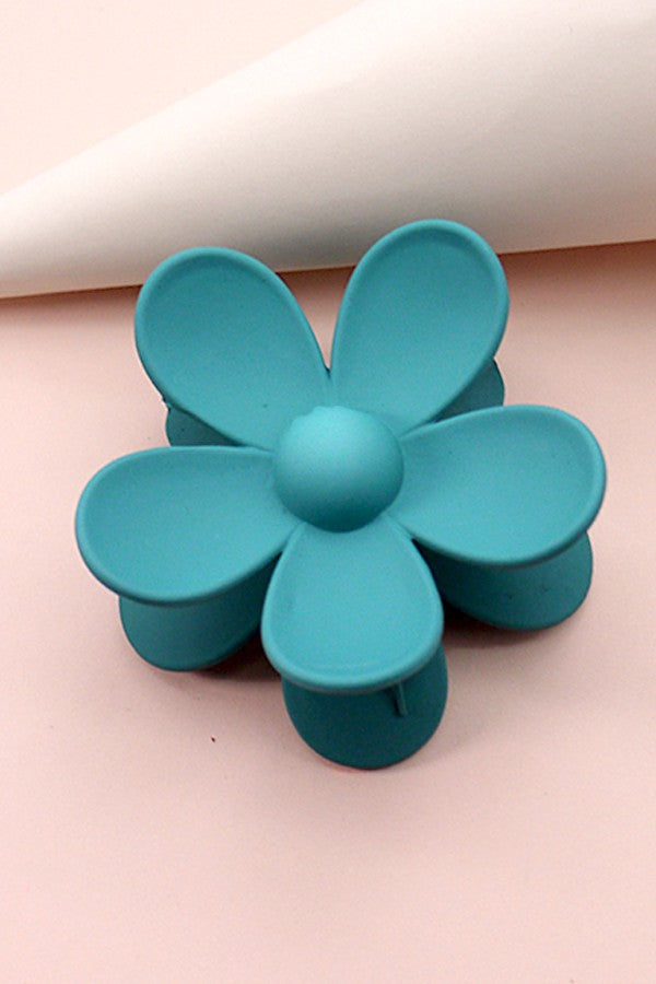 Oversize Matte Flower Hair Claws