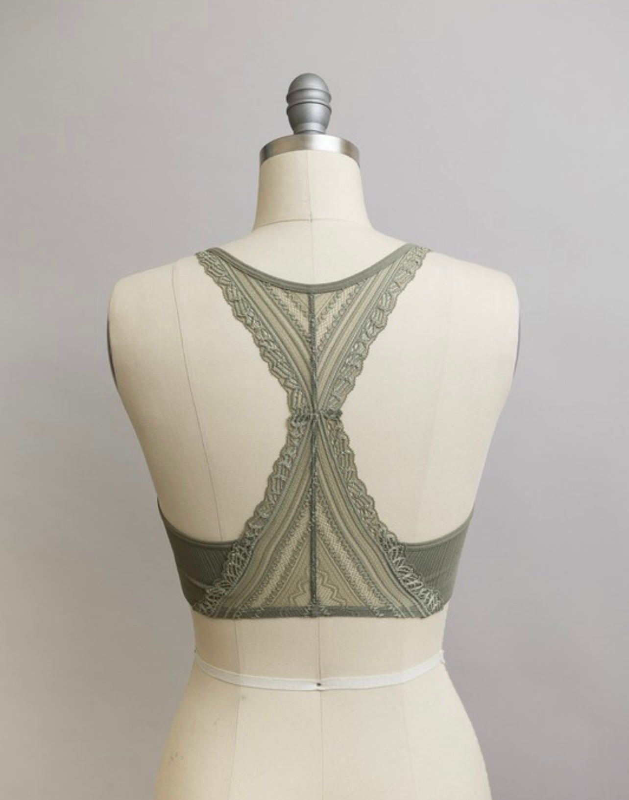 Seamless Front Lace Racerback Bralettes
