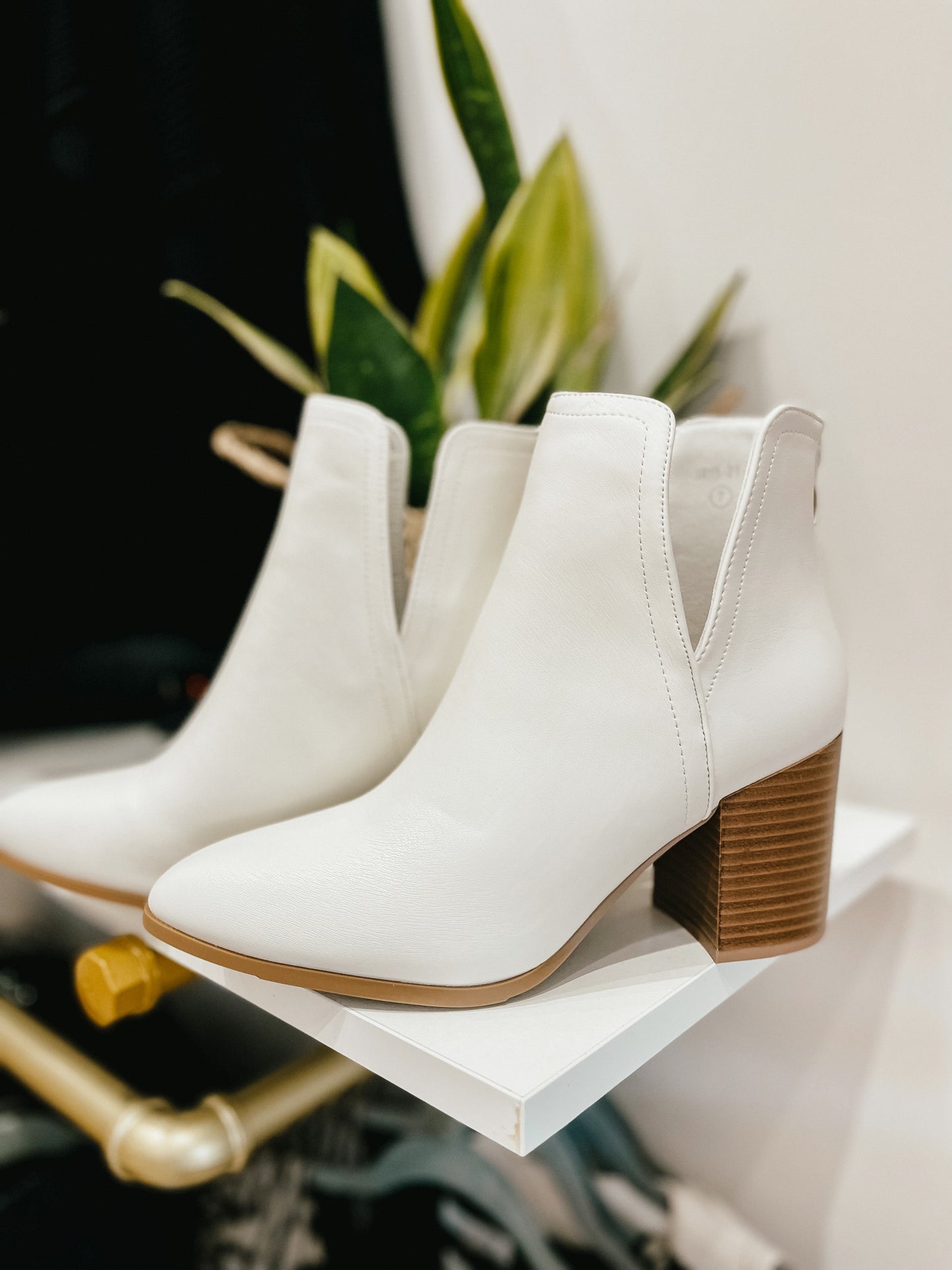 Iris Ivory Heeled Bootie