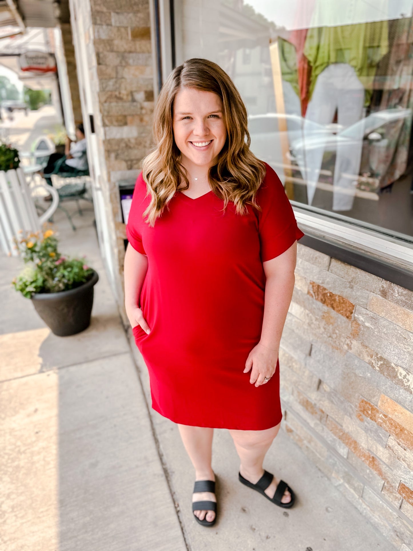 Born Country Red Curvy Dress
