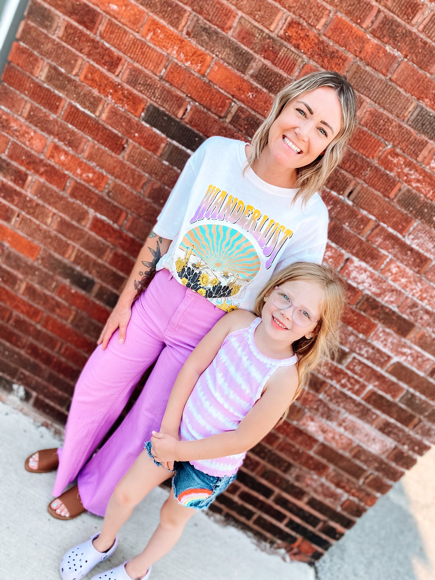 Life In Lilac Wide Leg Jean