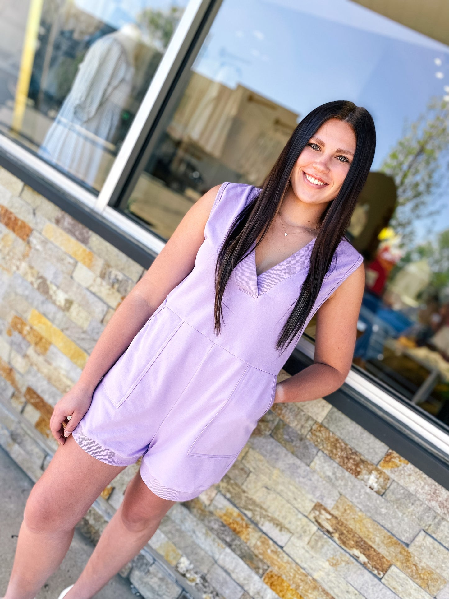 Summer Dream Lavender Romper