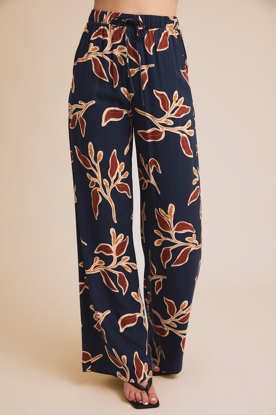 Navy Multi Floral Pants Set - Modern Creek Boutique