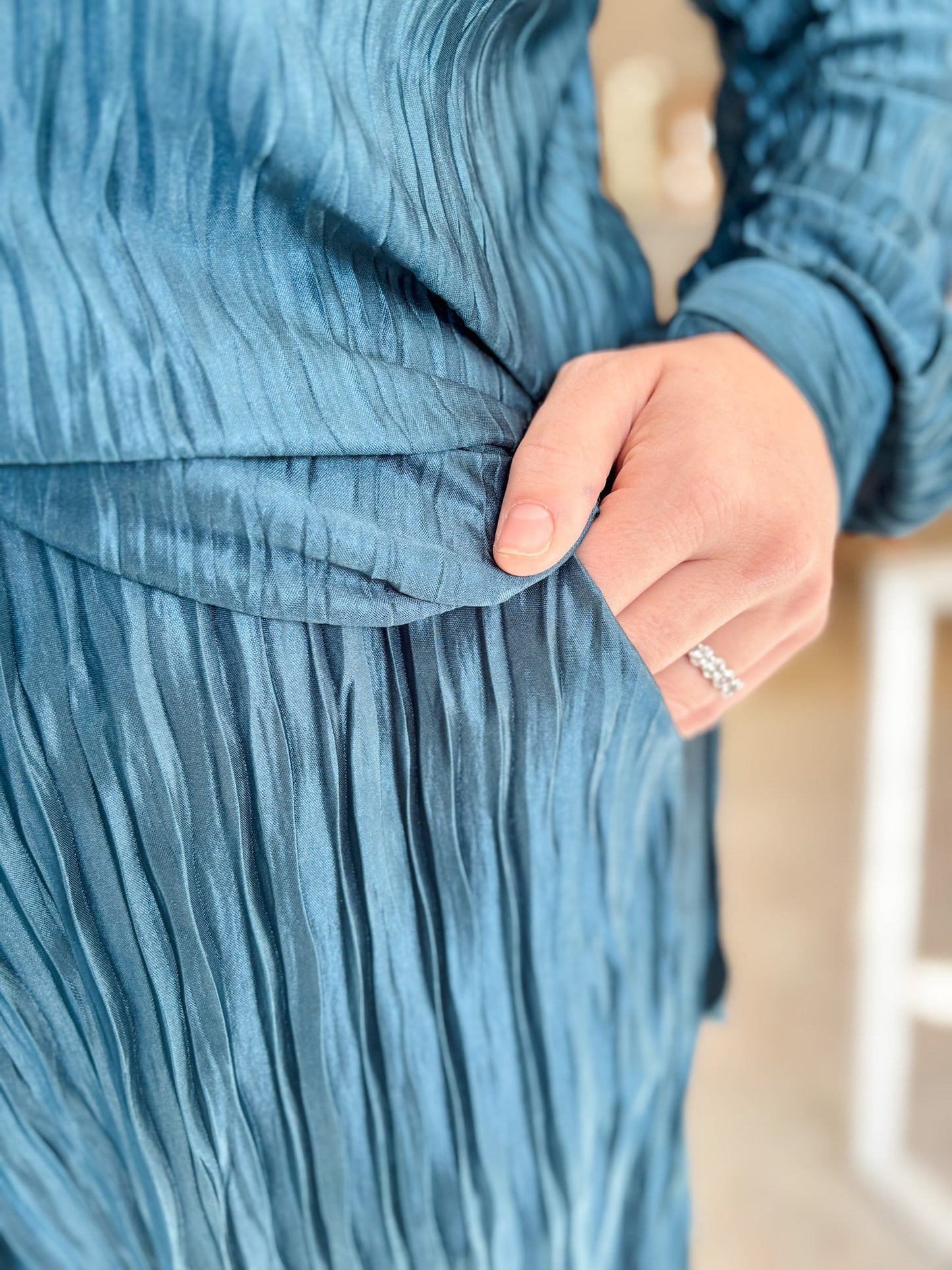 Turquoise Tide Teal Button Down Shirt - Modern Creek Boutique