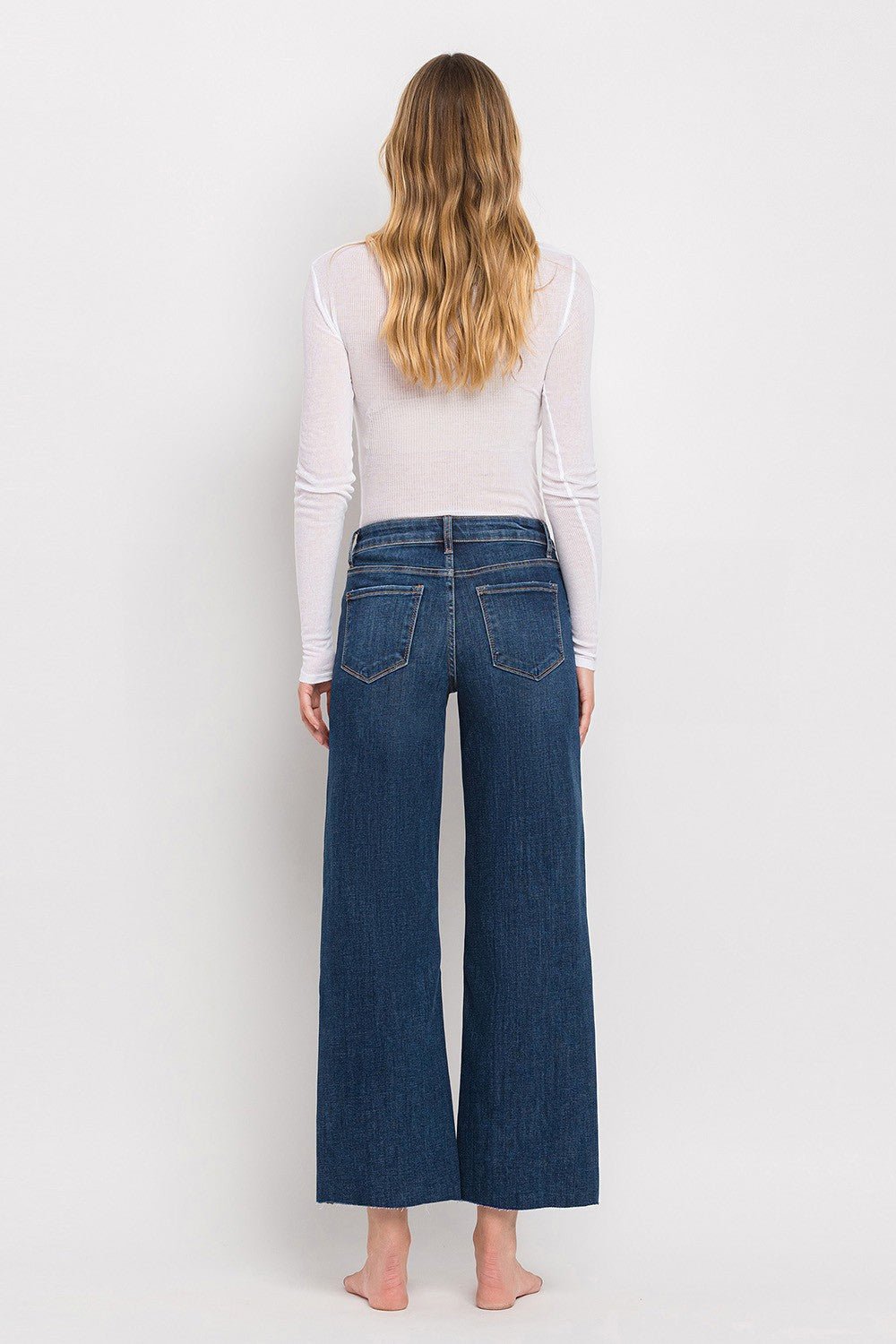 Vervet Tummy Control Wide Leg Denim - Modern Creek Boutique