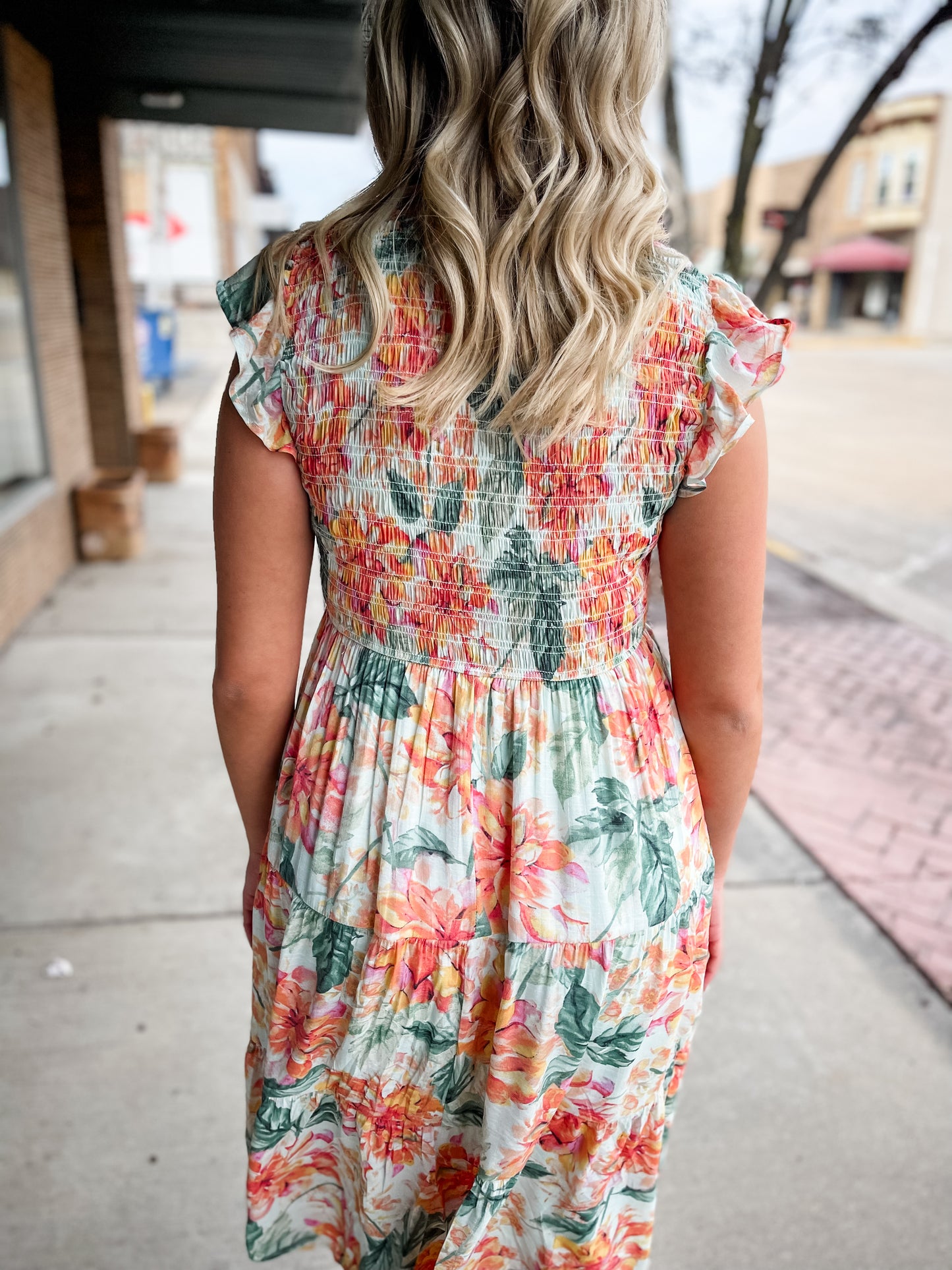 Botanical Romance Mint Midi Dress – Modern Creek Boutique