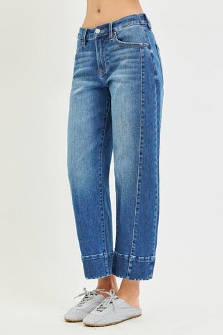Risen Slouchy Crop Barrel Jeans