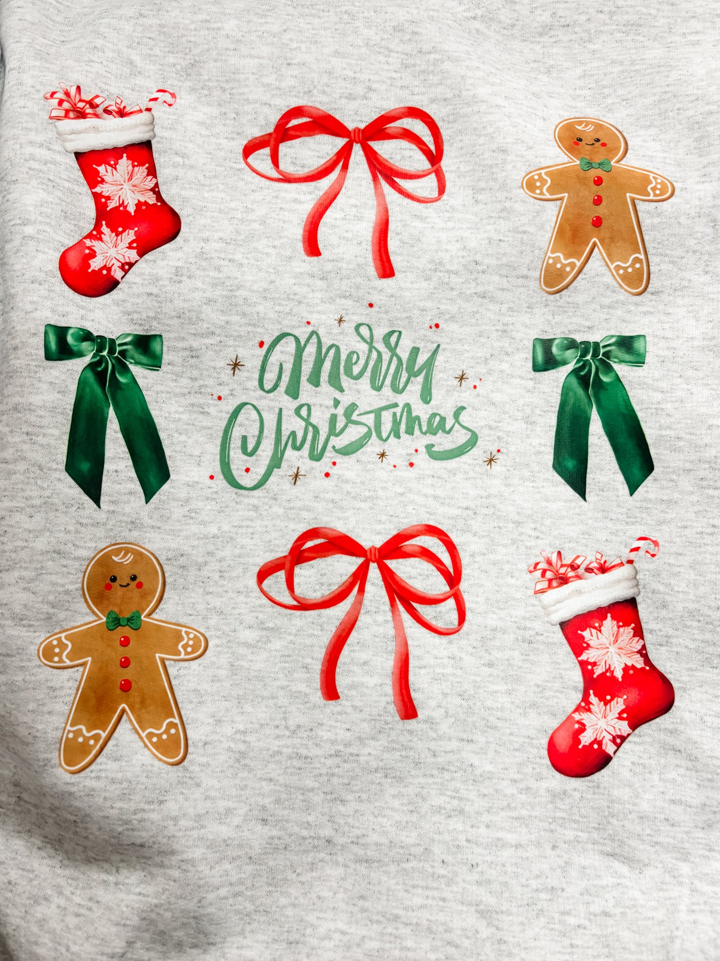 Merry Christmas Gingerbread Crewneck