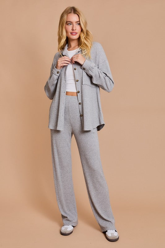 Comfy Nights Grey Lounge Set