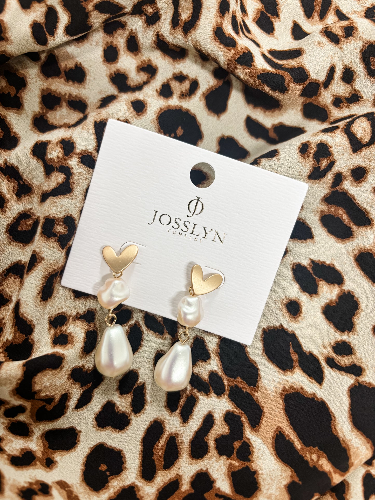 Gold Pearl Drop Earrings