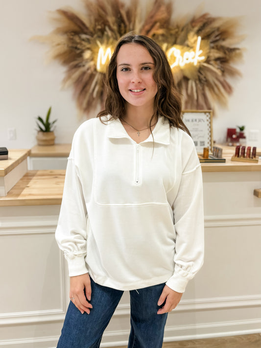 Making Moments Matter White Pullover