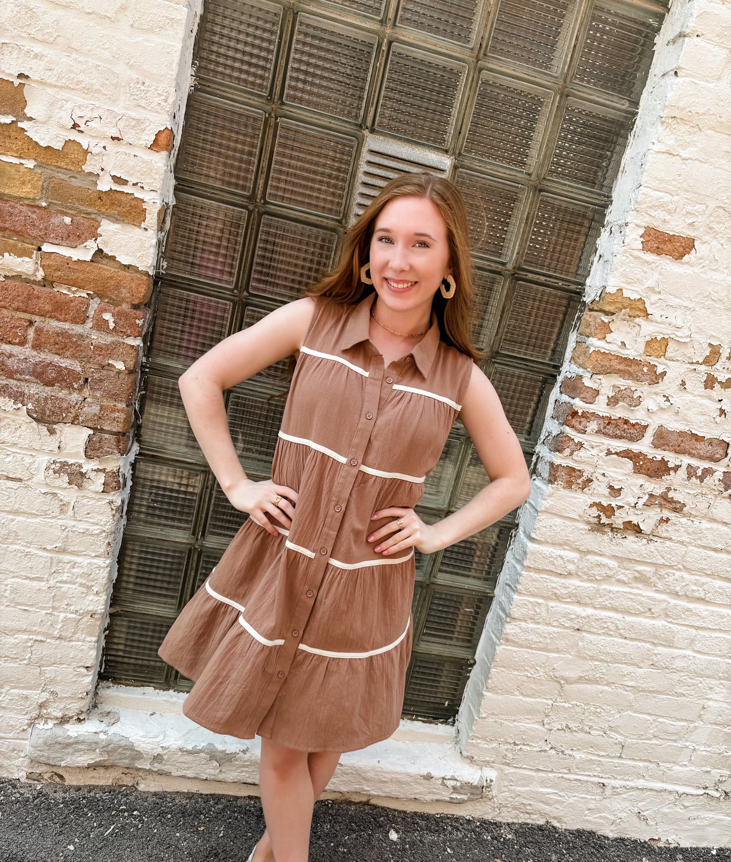 The Perfect Blend Mocha Dress