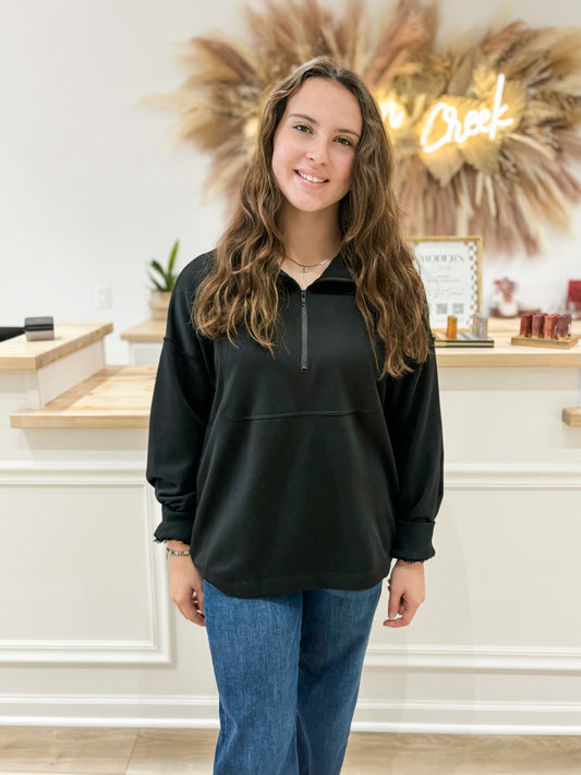 Making Moments Matter Black Pullover