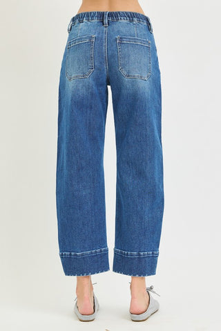 Risen Slouchy Crop Barrel Jeans